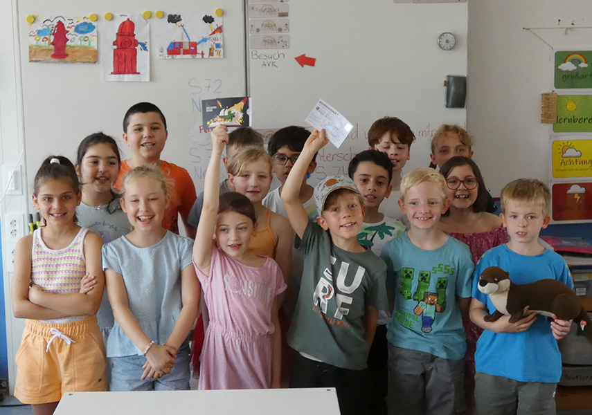 Werksbesuch Lindenschule Malwettbewerb